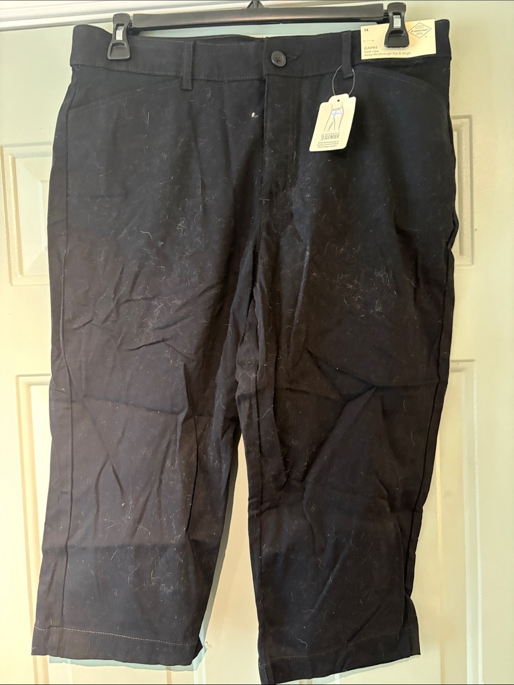 St. John's Bay Black Women's Ankle Crop Jeans